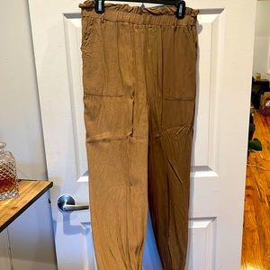 Tan joggers.  Light weight